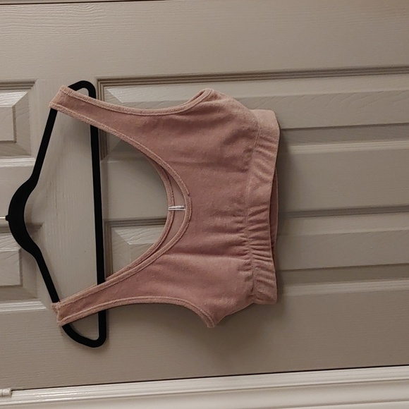 NWT Women's Zara Tan Cotton Blend Crop Top Large - Picture 2 of 12